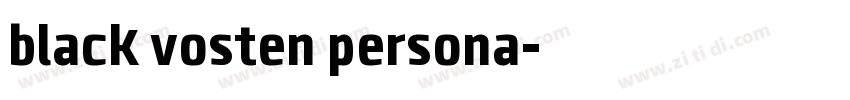 black vosten persona字体转换